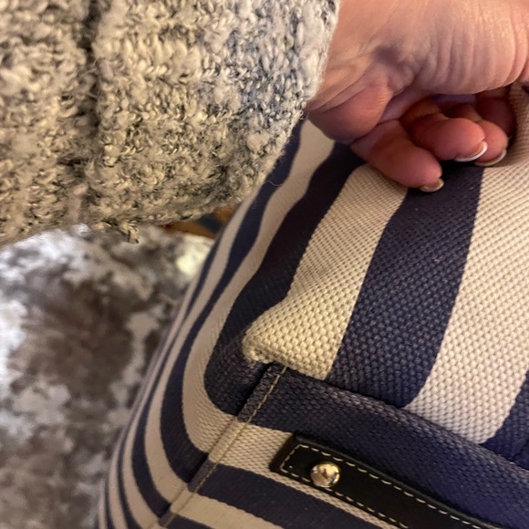 Dooney Bourke Stripped Canvas Tote - Picture 5 of 10